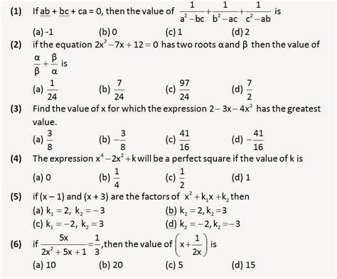 Simple Algebra Questions And Answers Doc
