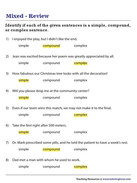 Simple And Compound Sentences Mcdougal Answers Epub