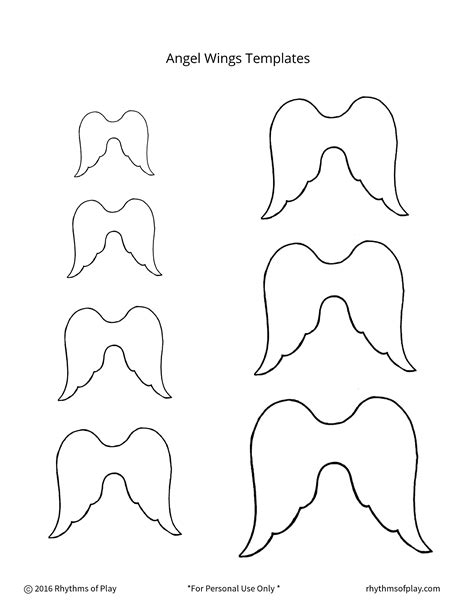 Simple Angel Wings Template