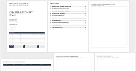 Simple Disaster Recovery Plan Template For Small Business