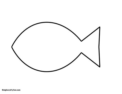 Simple Fish Template Printable
