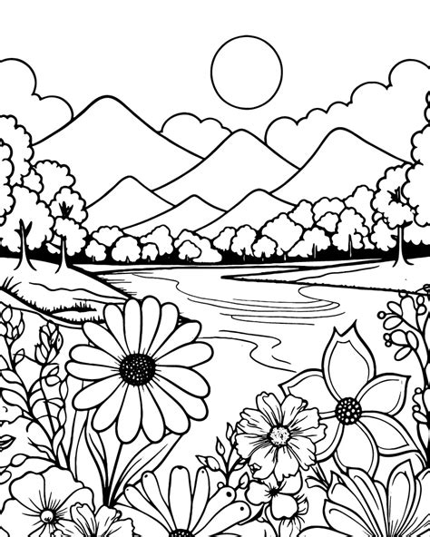 Simple Free Printable Coloring Pages For Adults Easy
