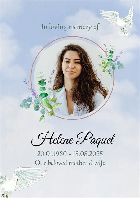 Simple In Loving Memory Template Free Download