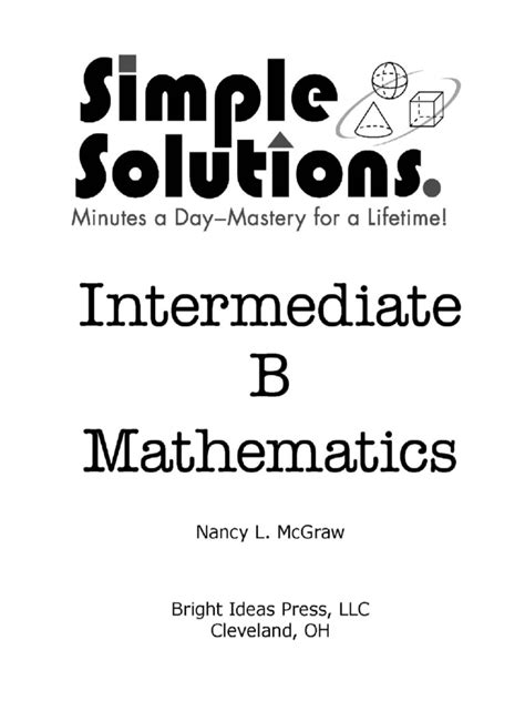 Simple Solutions 5th Grade Math PDF