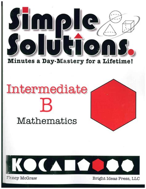 Simple Solutions Pre Algebra Lessons Kindle Editon