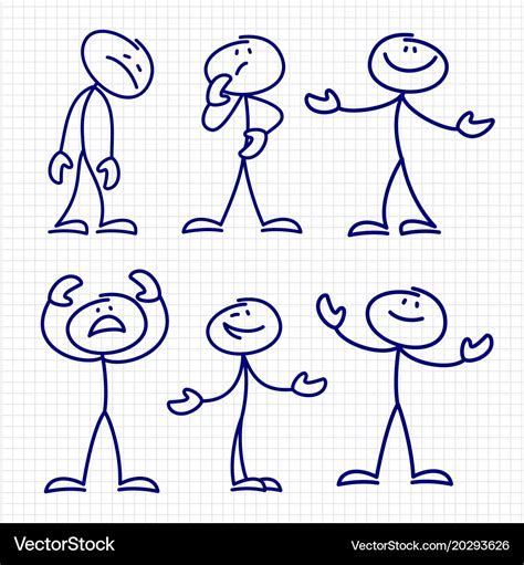 Simple Stick Figures: