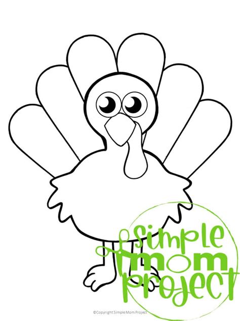 Simple Turkey Template Printable