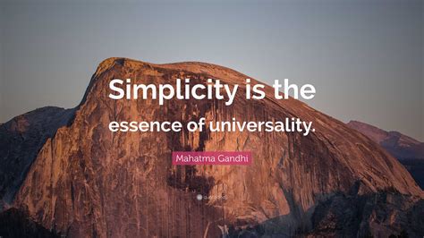 Simplicity and universality: