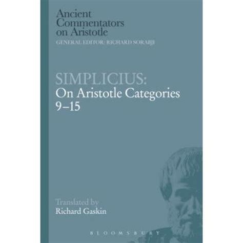 Simplicius On Aristotle Categories Reader