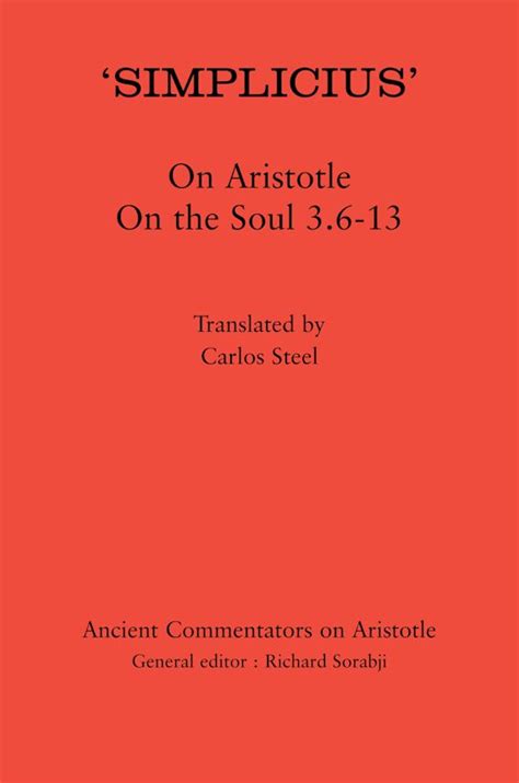 Simplicius On Aristotle On the Soul 3.6-13 1st Edition Epub