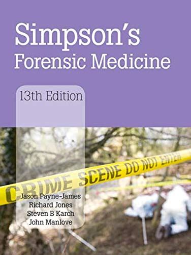 Simpson s Forensic Medicine 13th Edition Kindle Editon