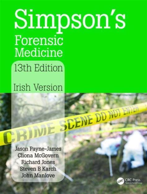 Simpson s Forensic Medicine 13th Edition Irish Version Reader