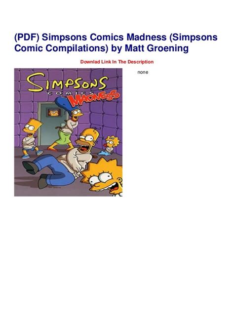 Simpsons Comics Madness Simpsons Comic Compilations PDF