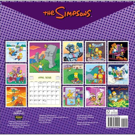 Simpsons Wall Calendar Day Dream Reader