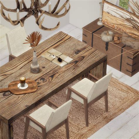 Sims 4 Cottage Living Woodworking Table CC: 32 Essential Custom Content Creators (2023)