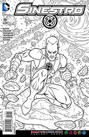 Sinestro 19 Adult Coloring Book Cover PDF