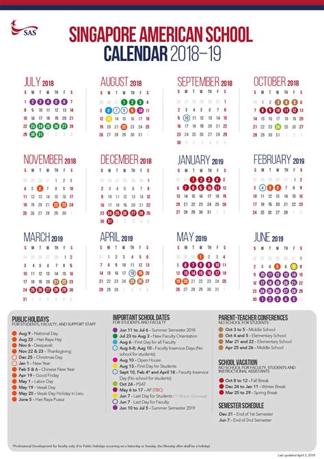 Singapore American School Calendar: Your Comprehensive Guide