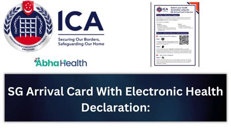 Singapore Arrival Card with Electronic Health Declaration: A Comprehensive Guide