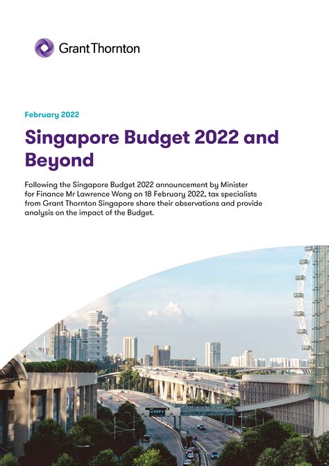 Singapore Budget 2022: A Comprehensive Overview