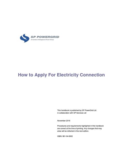 Singapore Power: Applying for Electricity Connection in 2025