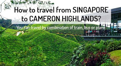 Singapore to Cameron Highlands By Train: A Comprehensive Guide