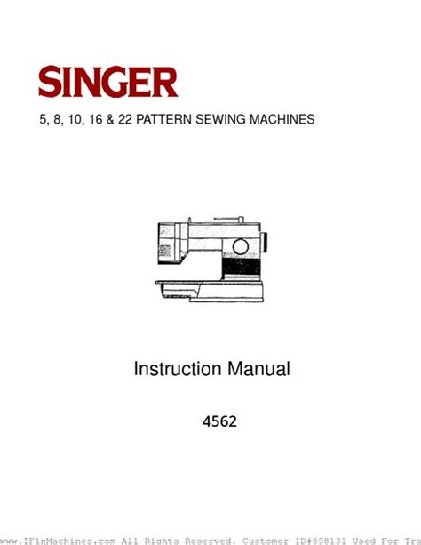 Singer 4562 Manual Free Download Ebook Kindle Editon