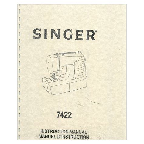 Singer Model 7422 Instruction Manual Ebook Kindle Editon