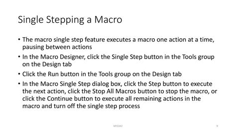 Single-Action Macros: