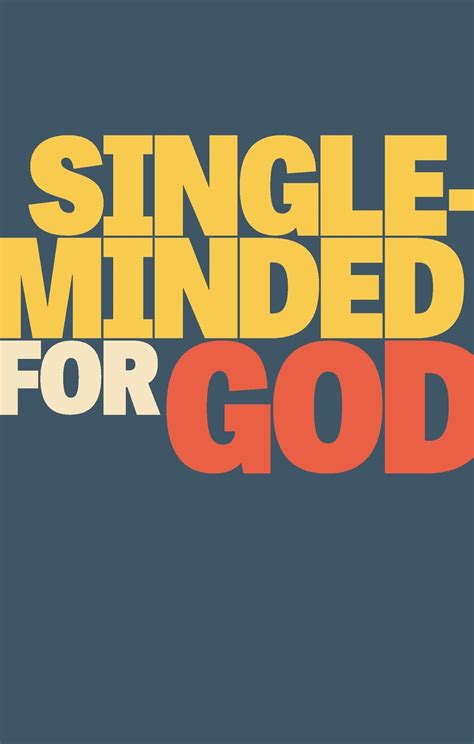 Single-Minded for God PDF