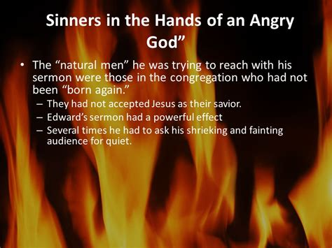 Sinners in the Hands of an Angry God: A Chilling Sermon