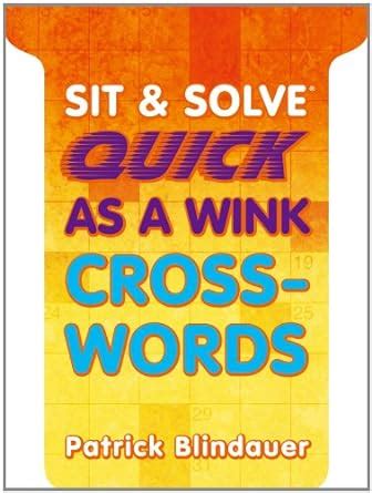 Sit and Solve Quick As a Wink Crosswords Reader