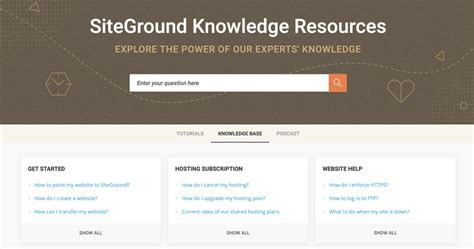 SiteGround Site Tools resource usage dashboard