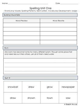Sitton Spelling 4th Grade Answers Doc