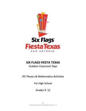 Six Flags Fiesta Texas Physics Day Answers PDF