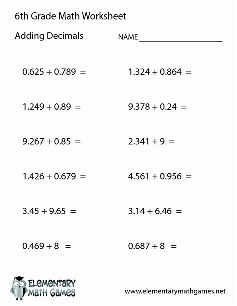 Six Grade Math Problems Answers PDF