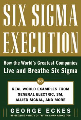 Six Sigma Execution 1st Edition Doc