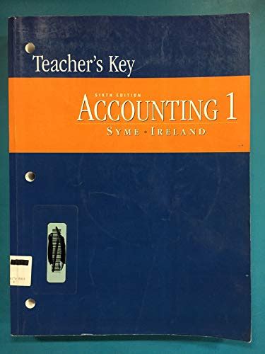 Sixth Edition Accounting 1 Syme Ireland Answer Reader