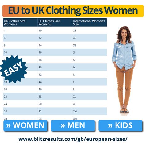 Size Chart Eu