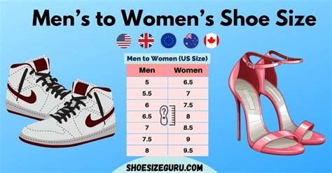 Sizing Guide: Women's 8.5 in Men's Shoes