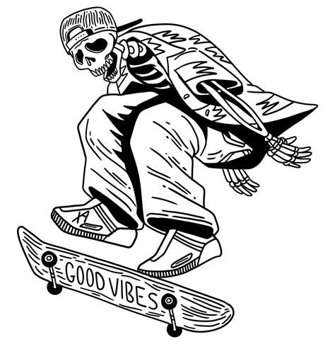 Skateboarding Coloring Book Kindle Editon