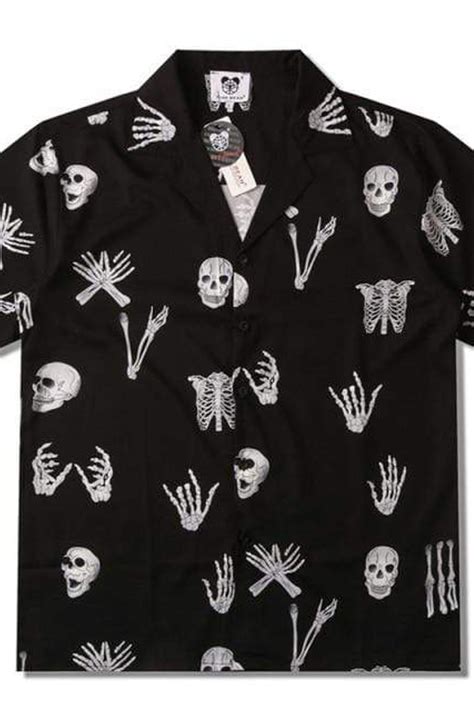 Skeleton Button Up Shirt: An Enigma of Edginess