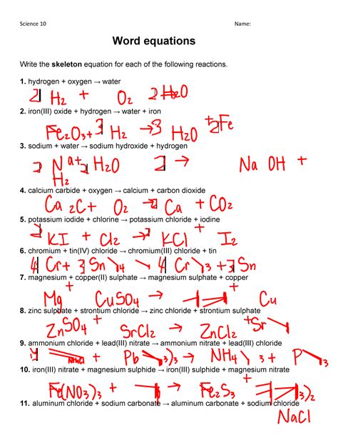 Skeleton Equations Answers PDF