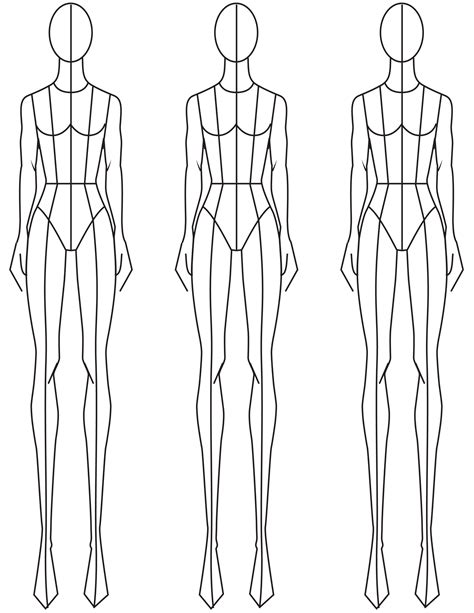 Sketching Templates For Fashion Design
