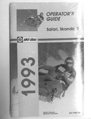 Ski Doo Skandic 1993 Service Manual 503 3207 PDF Reader