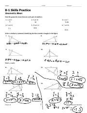 Skills Practice Geometric Mean Answers Kindle Editon