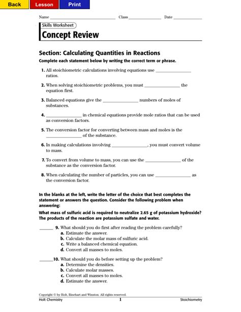 Skills Worksheet Concept Review Section What Is A Solution Answers Epub