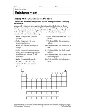 Skills Worksheet Reinforcement Answers Doc