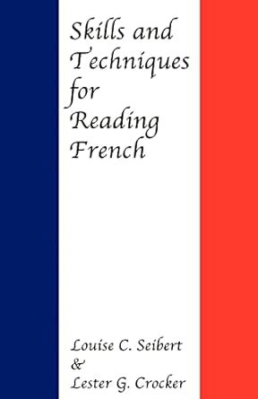 Skills and Techniques for Reading French PDF