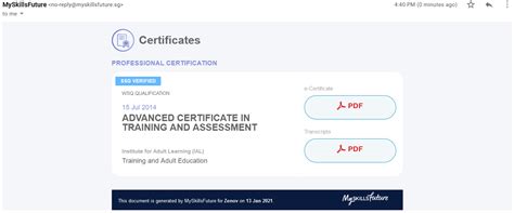 SkillsFuture Certificate: Your Guide to Downloading, Printing, and Verifying