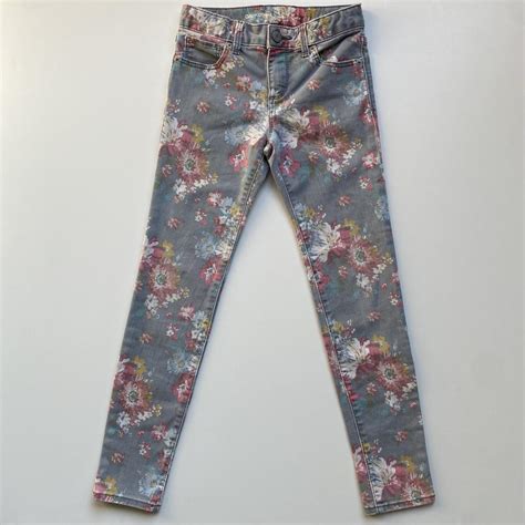 Skinny Floral Jeans: